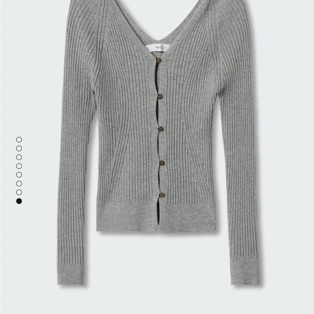 Mango Ribbed Cardigan - Picture 3 of 5